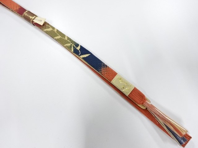 JAPANESE KIMONO / UNUSED KOREI HAND-TIED OBIJIME